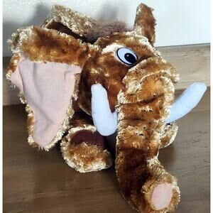Adorable Cuddly & Soft Brown Mammoth / Elephant Plush 12" Tony Toy
